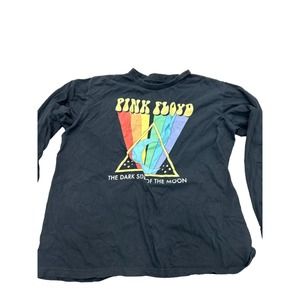 Pink Floyd The Dark‎ Side of the Moon Tee Shirt Mens XL Black Cotton Crew Neck